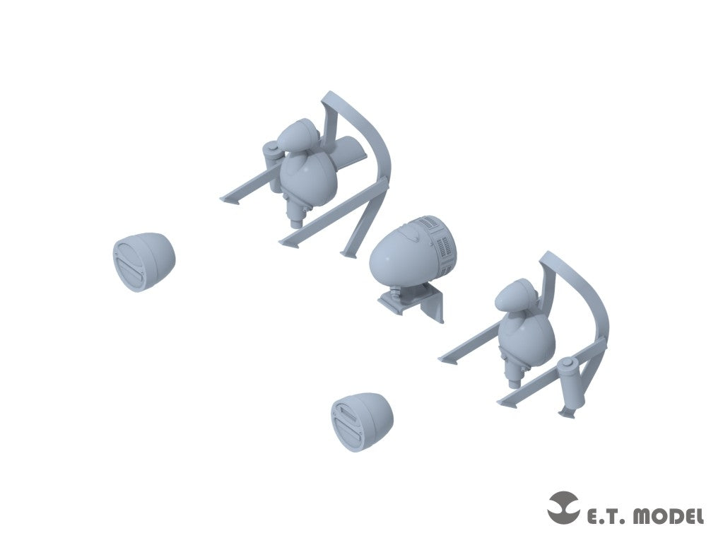 ET Model P35-288 Lights Set with Guards for USArmy M8/M20 Light Armored Car 1/35 – Bild 2