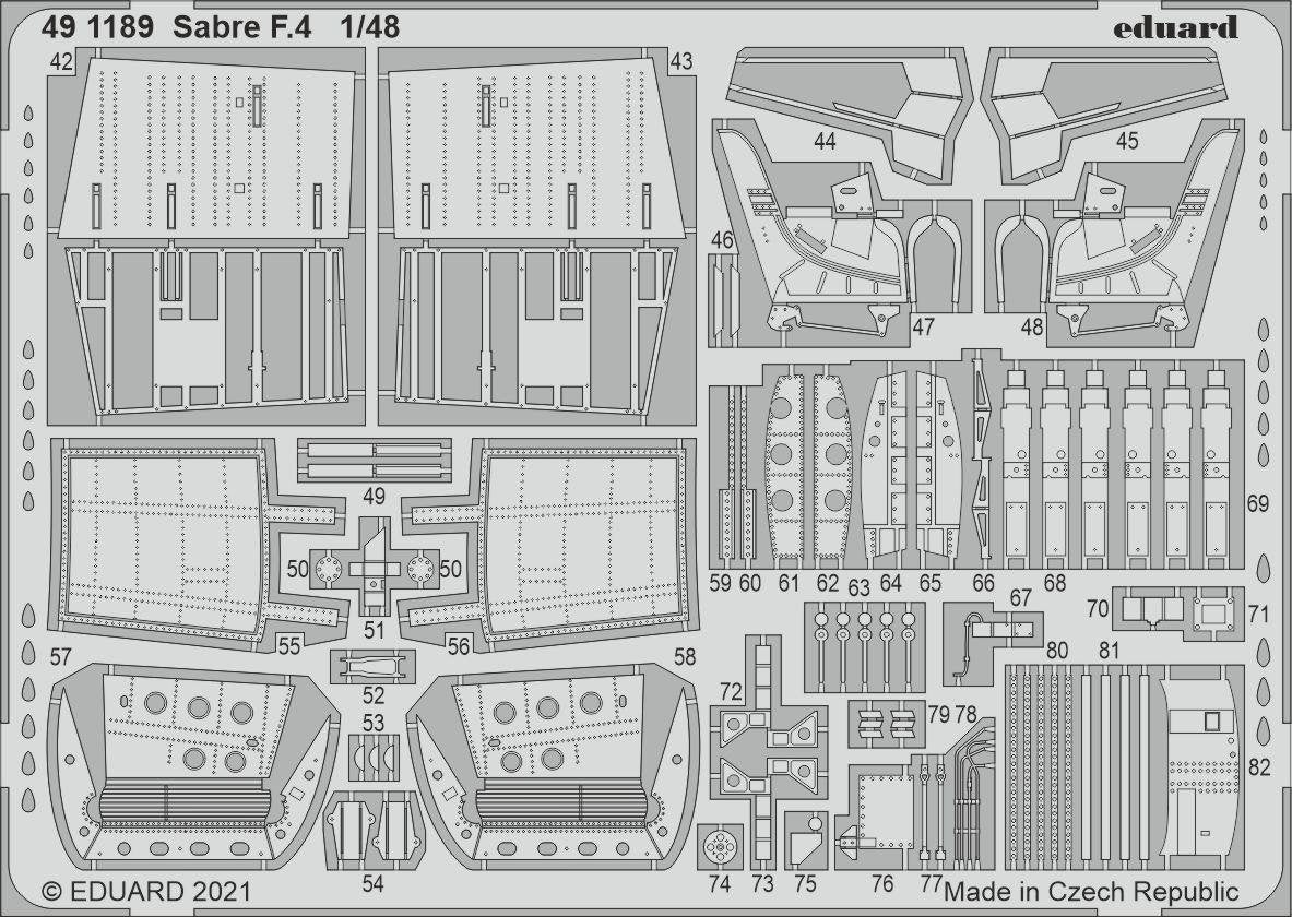 Eduard 491189 Saber F.4 AIRFIX 1/48 – Bild 2