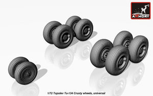 Armory Models AW72042 Tupolev Tu-134 Crusty wheels 1/72