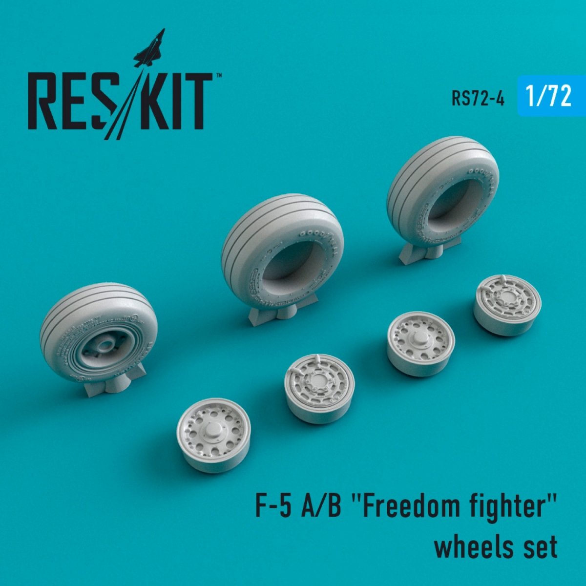 RESKIT RS72-0004 F-5 (A,B) "FREEDOM FIGHTER" WHEELS SET 1/72