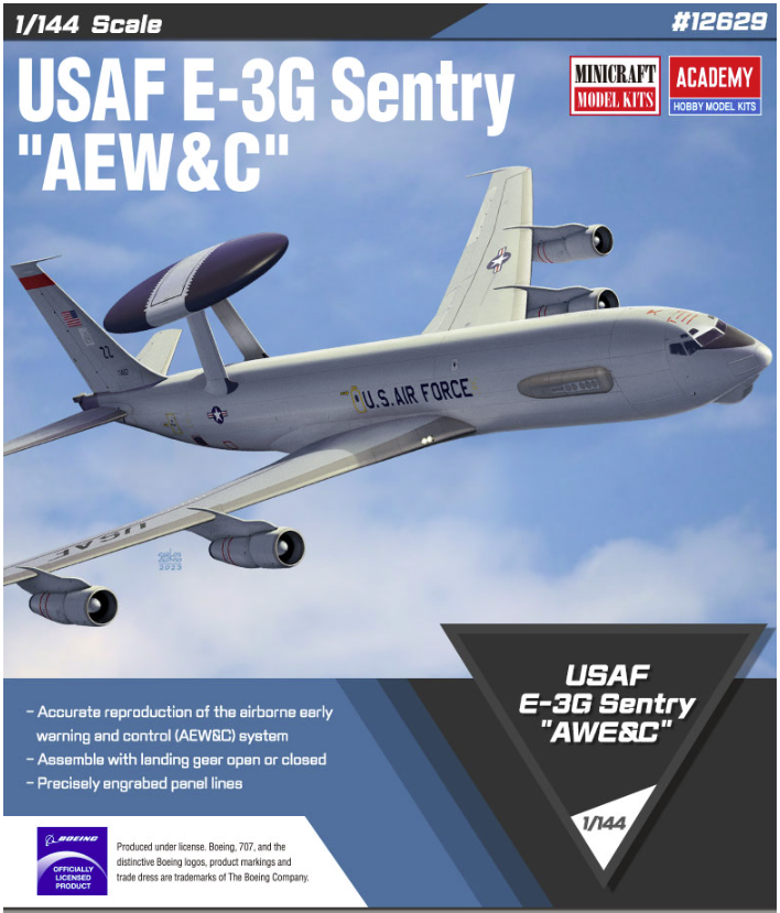 Academy 12629 USAF E-3G Sentry 1/144 – Bild 2
