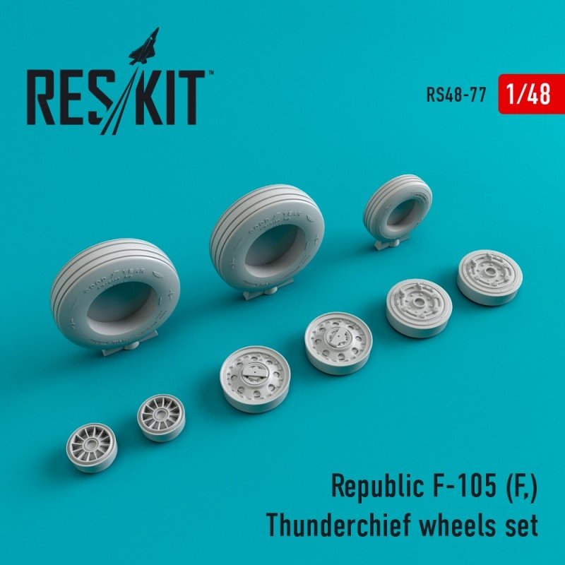 RESKIT RS48-0077 F-105 F wheels set 1/48