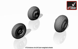 Armory Models AW72044 Antonov An-28 Cash wheels w/ weighted tires 1/72 – immagine 2
