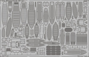 Eduard 53190 HMS Hood pt. 4 life rafts TRUMPETER 1/200 – image 2
