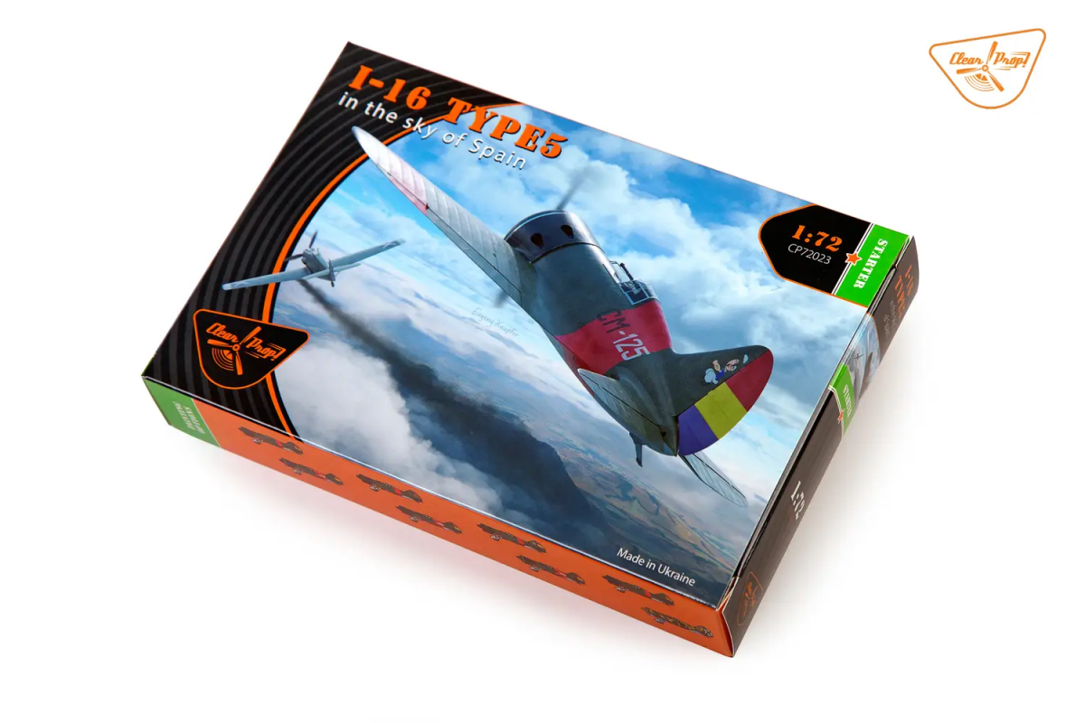 Clear Prop! CP72023 I-16 Type 5 Dans le ciel d'Espagne KIT DE DÉMARRAGE 1/72 