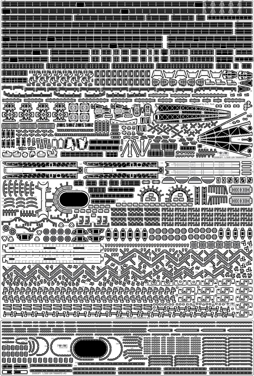 Pontos 35003F1 IJN Yamato Detail Up Set 1/350 – image 5