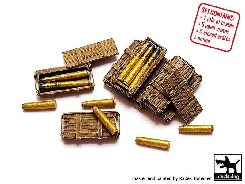 Black Dog T72120 Tiger I ammo crate 1/72 – image 3