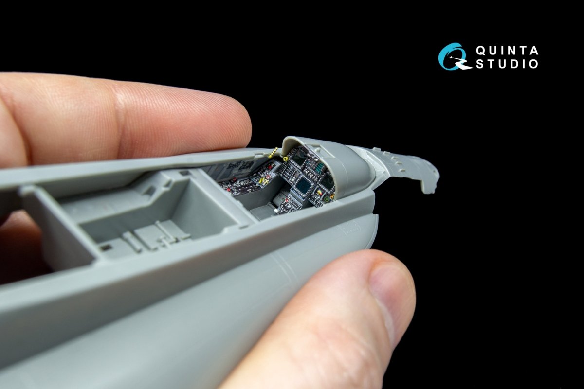 Quinta Studio QD48042 F/A-18A 3D-Printed &amp;amp; colored Interior on decal paper (for Kinetic) 1/48 – image 4