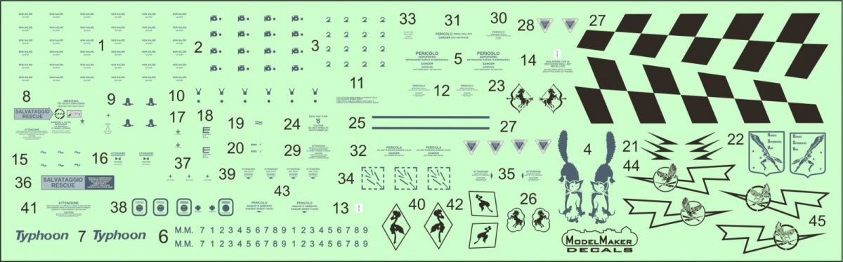 ModelMaker Decals D48140 Apennine Eurofighters generic set 1/48 – zdjęcie 2
