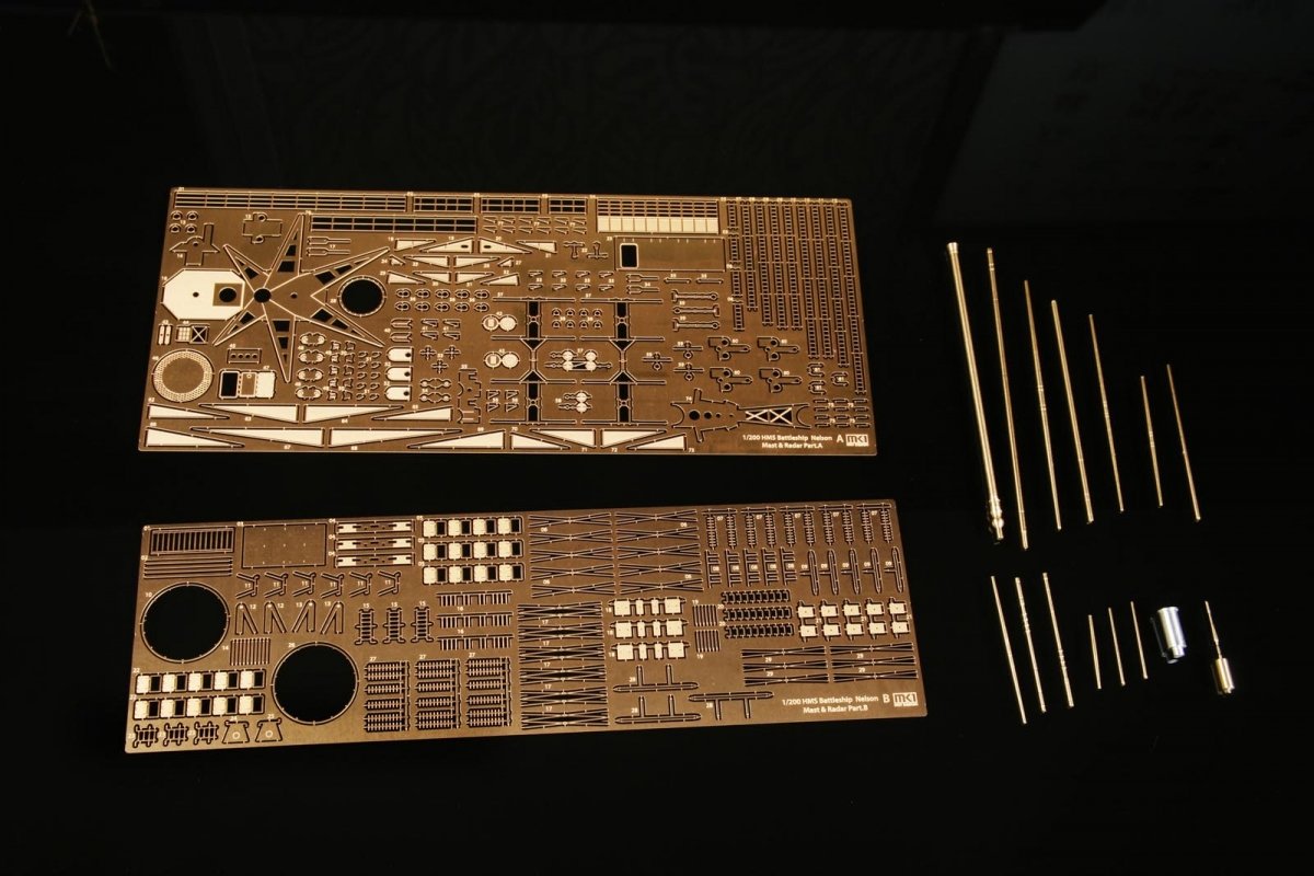 MK1 Design MS-20011 HMS NELSON MAST&amp;amp;RADAR SET 1/200 – Bild 3