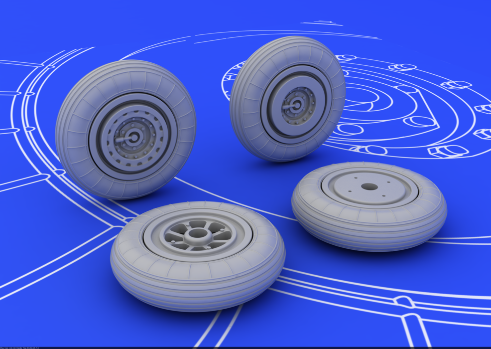 Eduard 672007 MiG-15 wheels 1/72 (EDUARD) – image 2