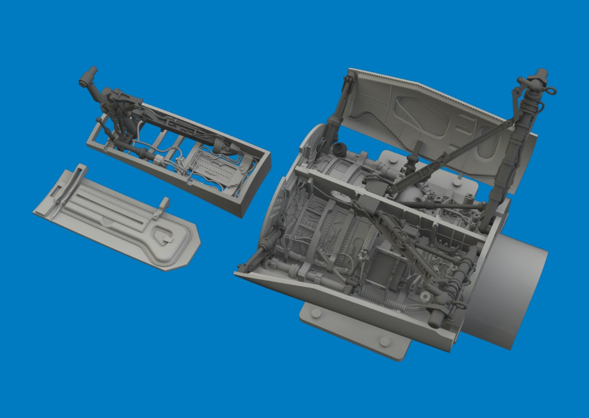 Eduard 6481188 Lockheed Martin F-16 C - Wheel Bays &amp; Legs Heavy Weight Tamiya Kits / 3D-Printed 1/48