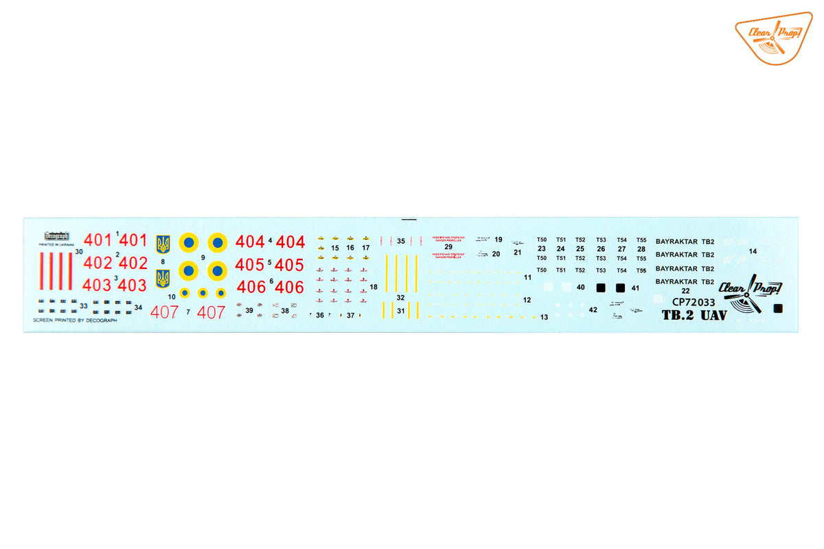 Clear Prop! CP72033 TB.2 UAV Ukrainian Air Force 1/72 – obrázek 14