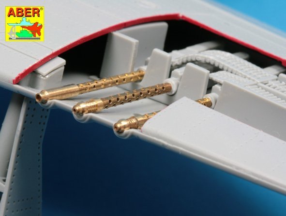 Aber A32108 Set of 6 turned U.S. cal .50 (12,7mm) Browning M2 barrels for P-51 Mustang 1/32 – zdjęcie 9