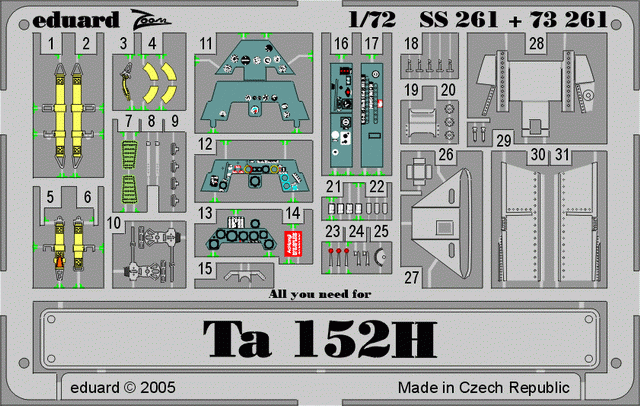 Eduard 73261 Ta 152H 1/72 DRAGON – image 2