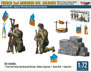 Mirage Hobby 720013 Soldats de la 2e Division Blindée française (Seconde Guerre mondiale) - Figurines au 1/72 – image 3