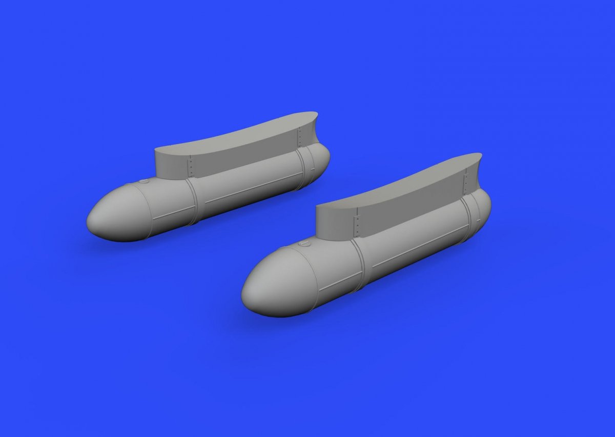 Eduard 648370 Typhoon Mk. Ib fuel tanks EDUARD, HASEGAWA 1/48 – obrázek 3