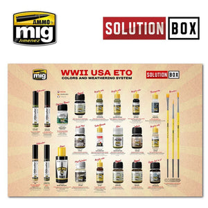 AMMO of Mig Jimenez 7700 WW II AMERICAN ETO SOLUTION BOX – obrázek 5