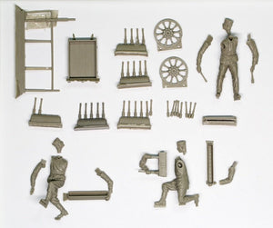 Copper State Models F32-006 German aerodrome personnel ordnance team with cart 1/32 – obrázek 5