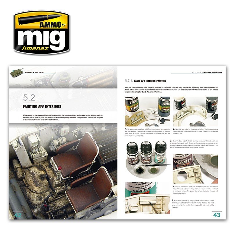 Ammo of Mig Jimenez 6201 ENCYCLOPEDIA OF MODELING TECHNIQUES – ARMORED VEHICLES VOLUME 2 – INTERIOR PAINTING AND PAINTING BASICS (Polish) – Bild 5