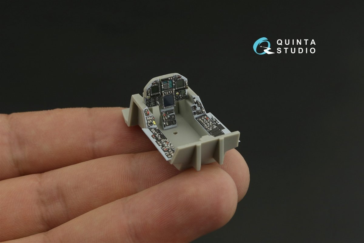 Quinta Studio QDS-48277 F/A-18А 3D-Printed &amp;amp; colored Interior on decal paper (HobbyBoss)(Small version) 1/48 – immagine 12