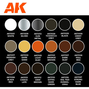 AK Interactive AK11767 SIGNATURE SET – TOTAL CHIPPING – KRISTOF PULINCKX PAINT SET 18x17 ml – image 3