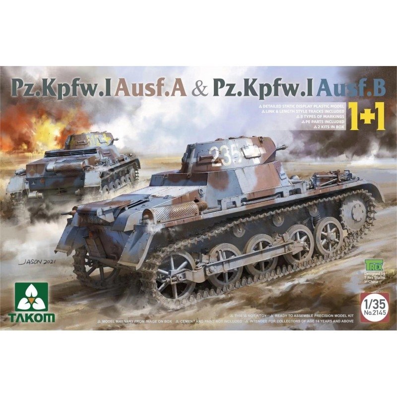 Takom 2145 Pz.Kpfw. I Ausf. A &amp; Pz.Kpfw. I Ausf. B 1/35