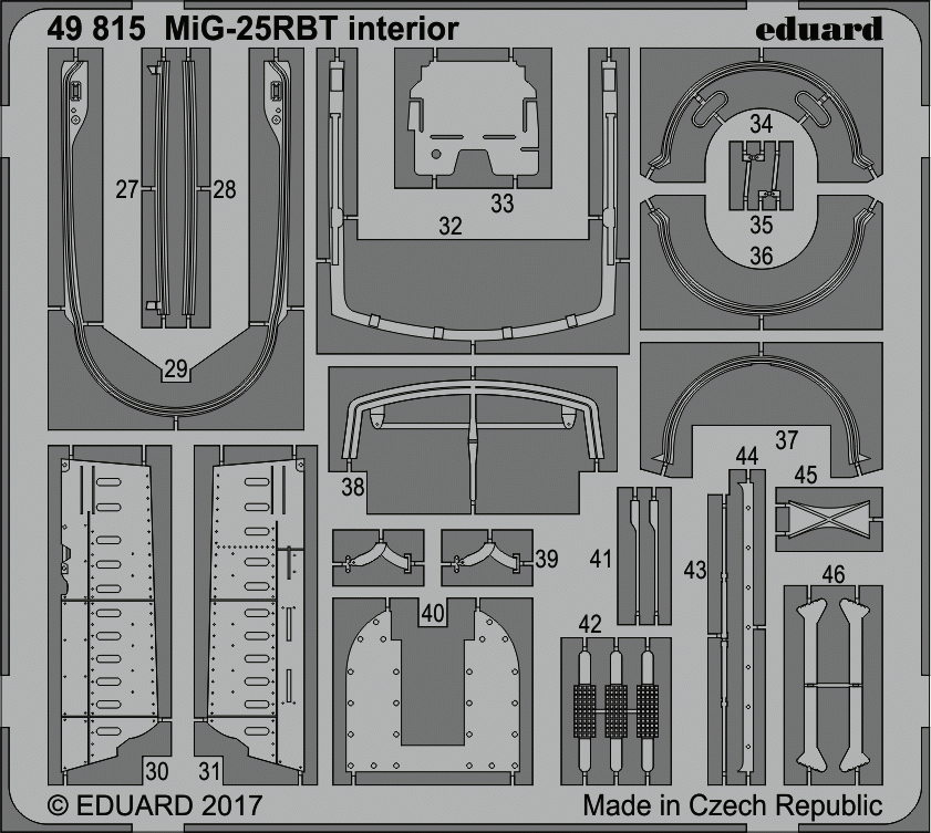 Eduard 49815 MiG-25RBT interior ICM 1/48 – image 2