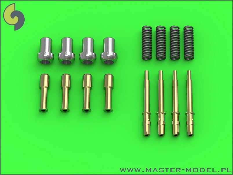 Master AM-24-010 Hawker Hurricane Mk IIC - Hispano Mk II 20mm cannons with round spring (4 pcs.)
