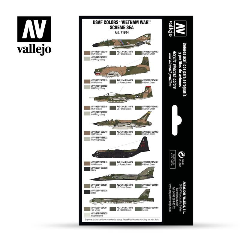 Vallejo 71204 Air War Color Series - USAF colors “Vietnam War” Scheme SEA (South East Asia) – image 2