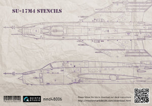 Quinta Studio MMD48006 Decal Su-17M4 stencil 1/48