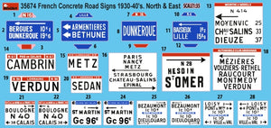 Miniart 35674 French Concrete Road Signs 1930-40&amp;#39;s. North &amp;amp; East 1/35 – Bild 2