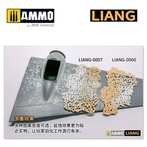 Liang 0007 Salt Weathering Effects Airbrush Stencils (Intensive) – image 5