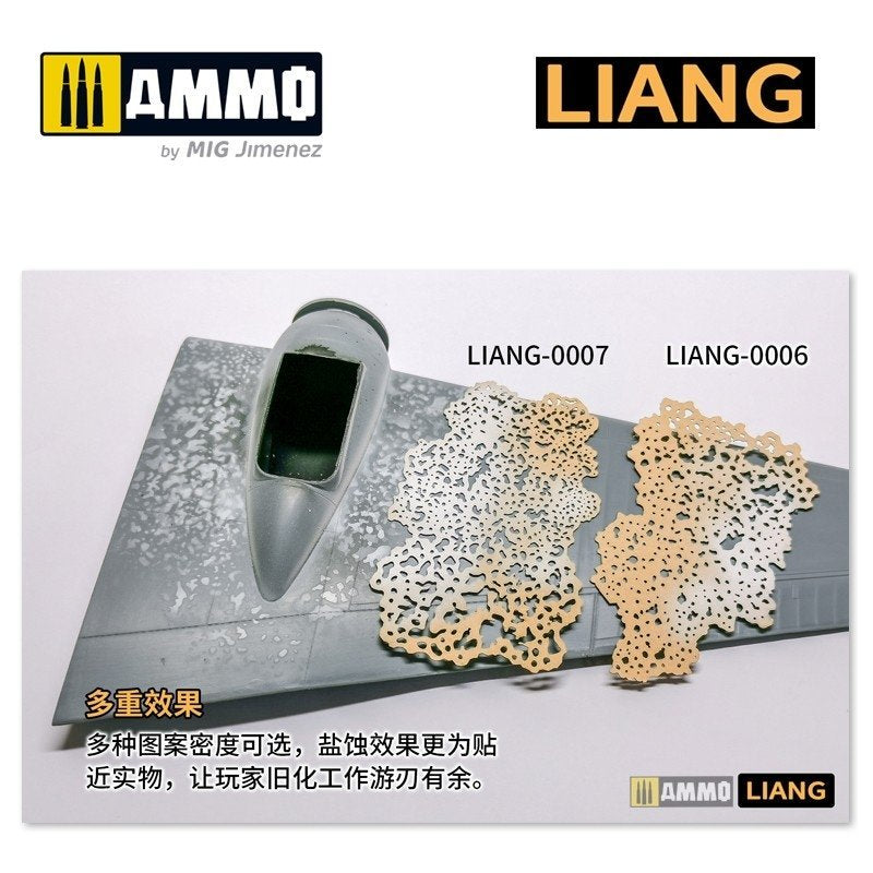 Liang 0007 Salt Weathering Effects Airbrush Stencils (Intensive) – image 5