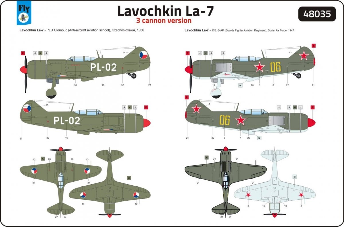 Fly 48035 Lavochkin La-7 Cannon version 1/48 – Bild 2