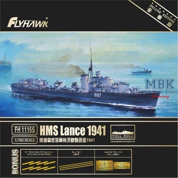 Maquette FlyHawk FH1115S HMS Lance 1941 Édition Deluxe 1/700