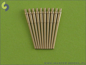 Master SM-700-008 IJN 20cm/50 (8&amp;quot;) 3rd Year Type No. 2 barrels - without blastbags (10pcs) - IJN cruisers bridge