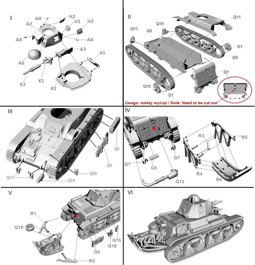 First To Fight PL107 Renault R39 With 37mm SA38 Cannon With &amp;#39;Tail&amp;#39; 1/72 – image 2