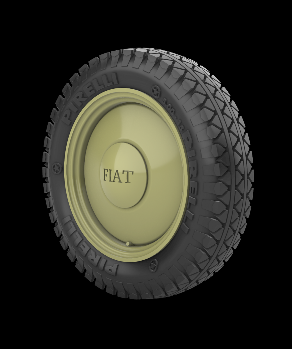 Panzer Art RE35-736 Fiat 508 Road wheels (Commercial) 1/35 – image 2
