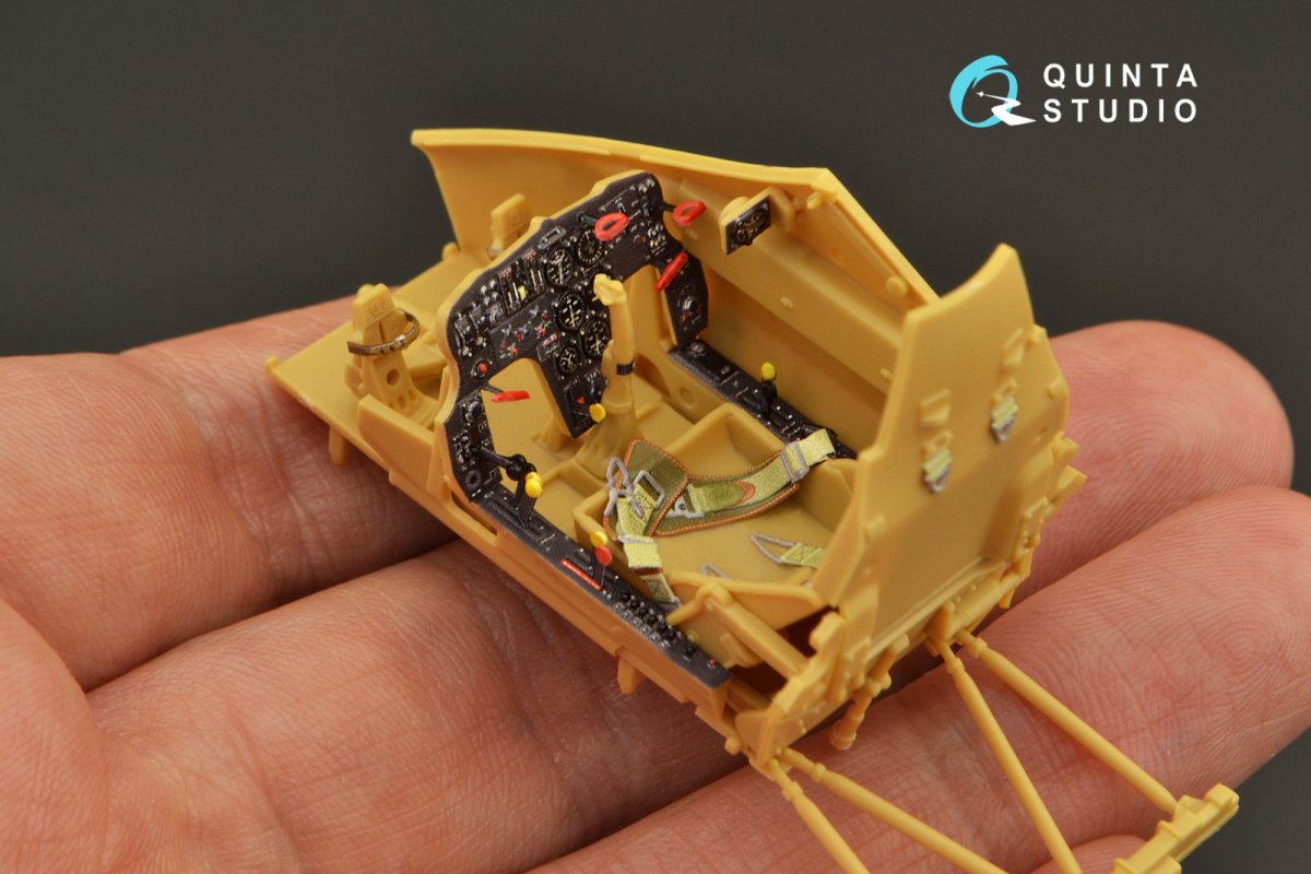 Quinta Studio QD32129 Hs 129B-2 3D-Printed &amp;amp; colored Interior on decal paper (Zoukei-Mura) 1/32 – Bild 9