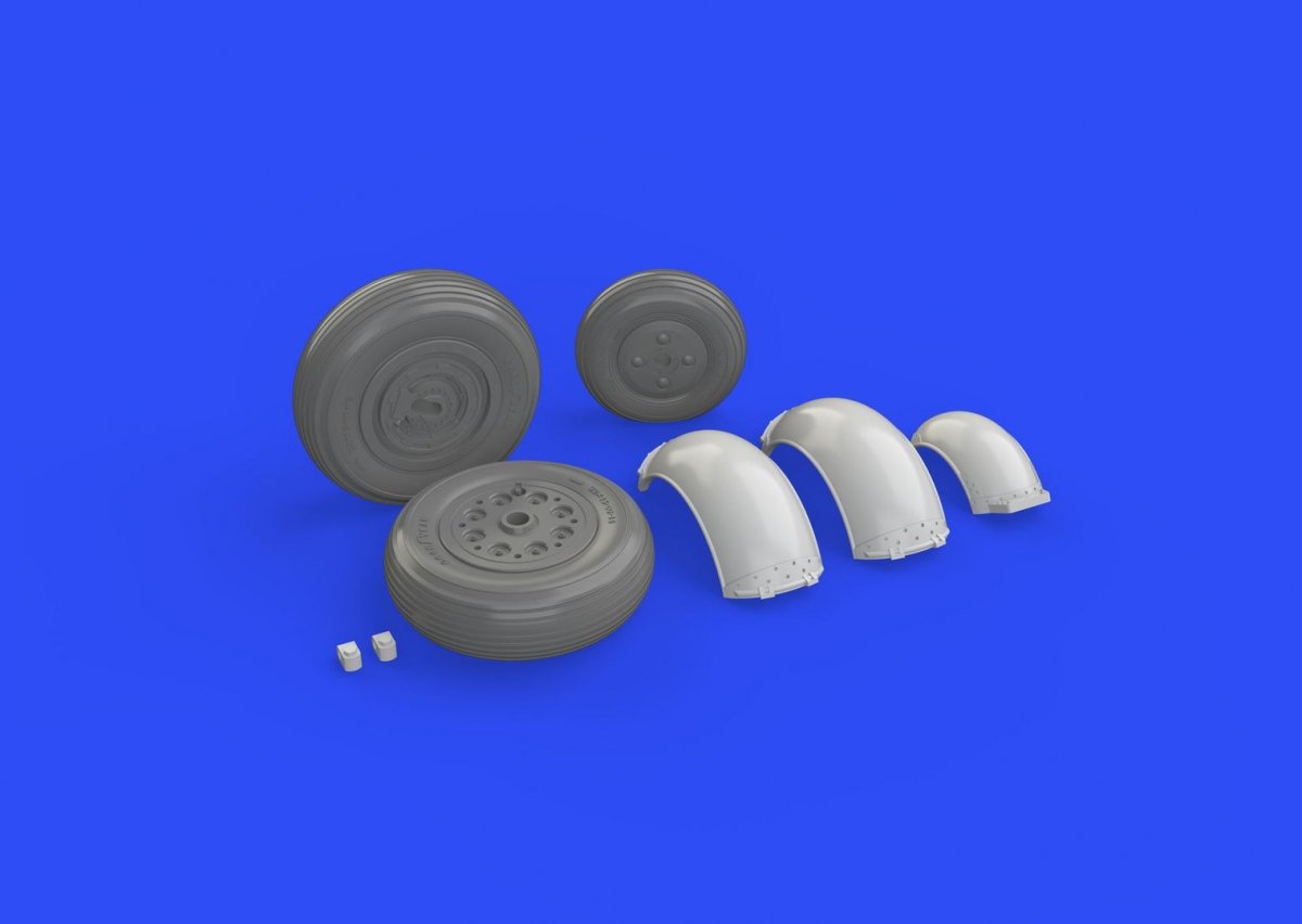 Eduard 648272 Meteor F.8 wheels AIRFIX 1/48 – zdjęcie 3