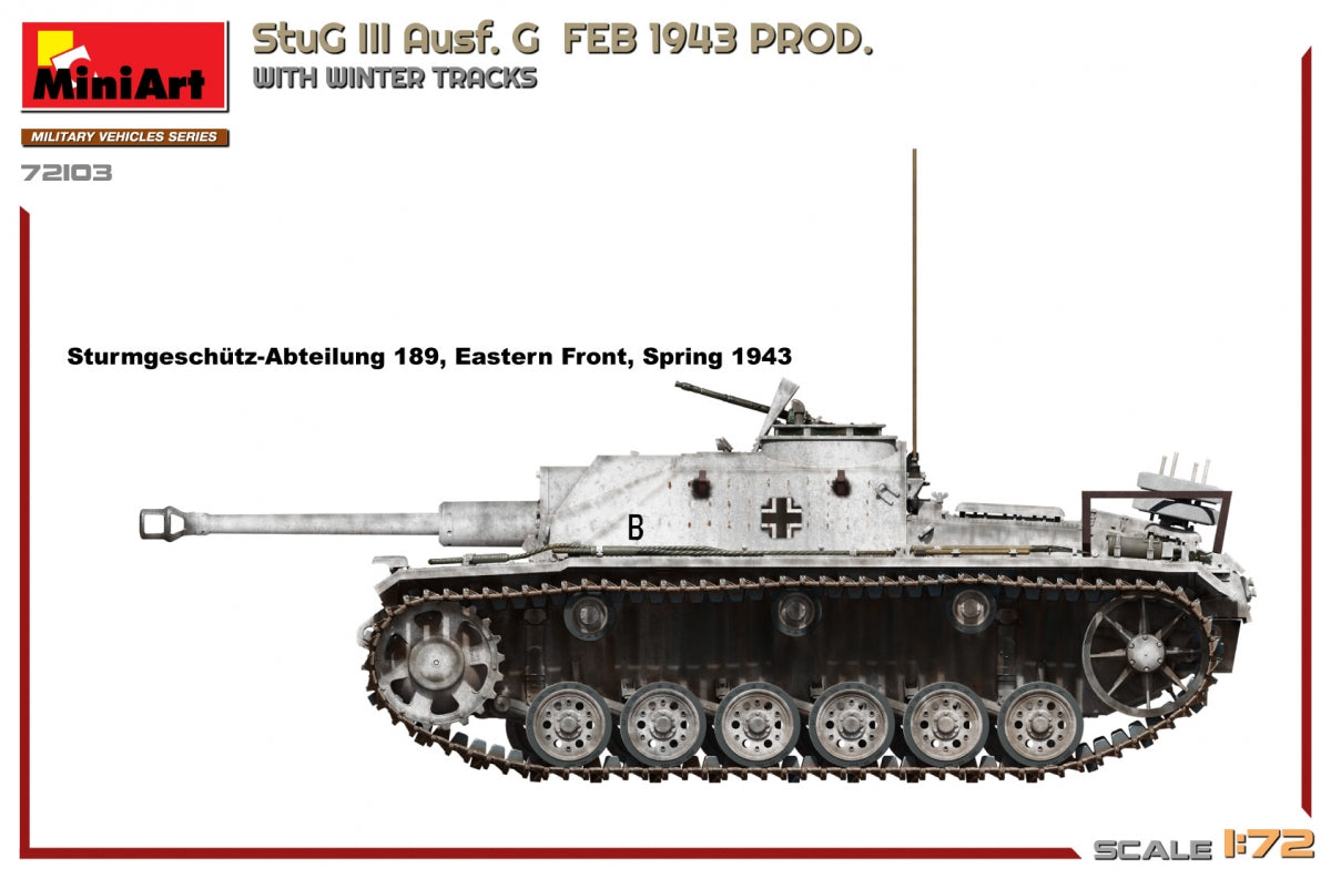MiniArt 72103 StuG III Ausf. G FEB 1943 PROD. WITH WINTER TRACKS 1/72 – imagen 3