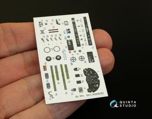Quinta Studio QD48004 Yak-1B (late production) 3D-Printed &amp;amp; colored Interior on decal pape (for all kits) 1/48 – Bild 3