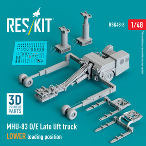 RESKIT RSK48-0008 MHU-83 D/E Late lift truck LOWER loading position (3D Printed model kit) 1/48 – image 3