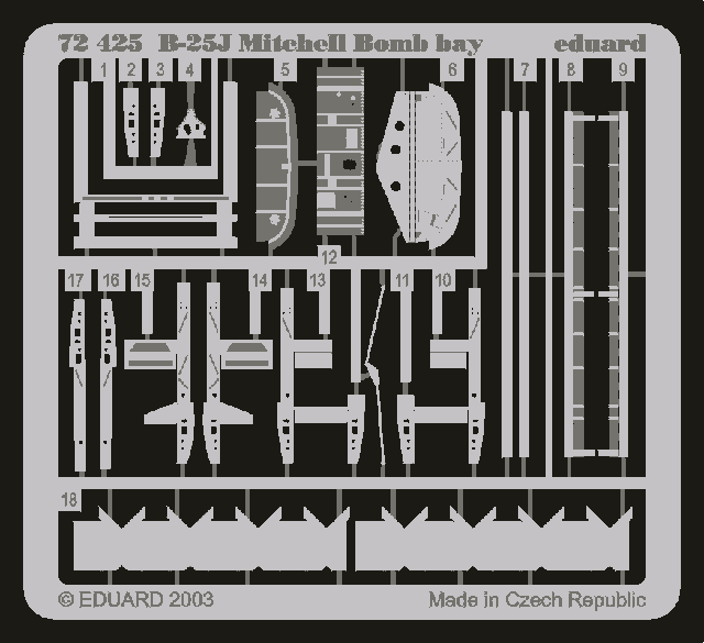 Eduard BIG7201 B-25J 1/72 HASEGAWA – imagen 4