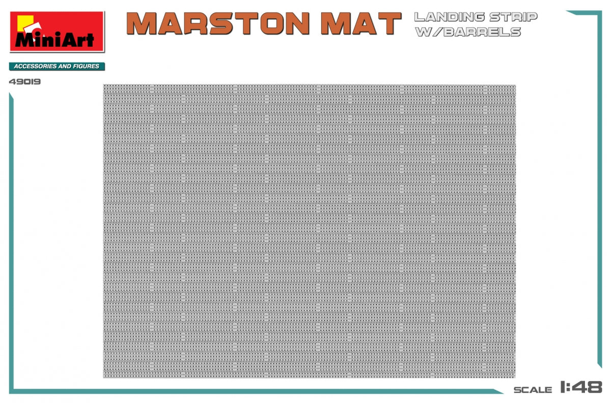 MiniArt 49019 MARSTON MAT LANDING STRIP w/BARRELS 1/48 – Bild 4