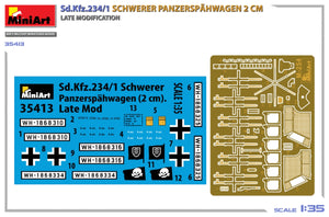 MiniArt 35413 Sd.Kfz.234/1 Schwerer Panzerspähwagen (2 cm). Late Mod 1/35 – obrázek 2