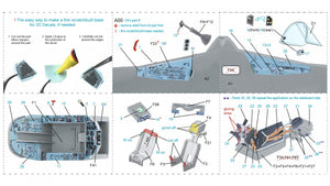 Quinta Studio QD48249 Su-25 3D-Printed &amp;amp; colored Interior on decal paper (Zvezda) 1/48 – Bild 7