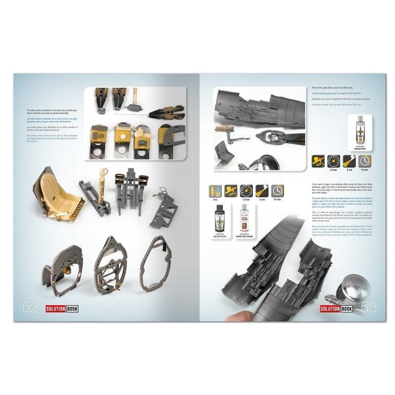 AMMO by Mig Jimenez 6536 SOLUTION BOOK 34 - BLACK EDITION - How to Paint Late WWII RAF Aircraft (Multilingual)