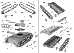 First to Fight PL073 Panzerkampfwagen III Ausf. D. German Medium Tank 1/72 – obrázek 3
